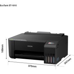 Epson EcoTank ET-1810 Inkjet Printer - Cost-Effective, Hassle-Free Printing for Home & Office - SKU: 8715946684123